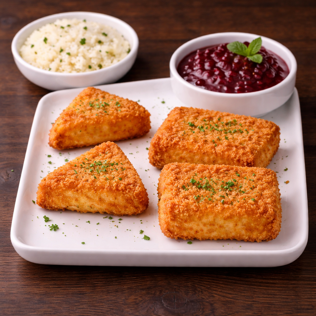 Panierte Käsevariation